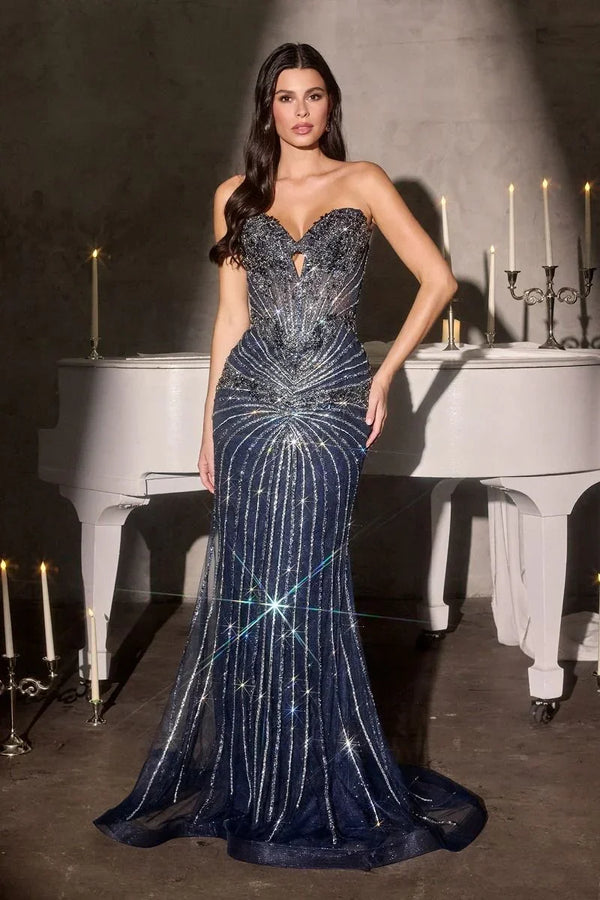 Ladivine Crystal Embroidered Party Dress (Cinderella Divine) | KV1139