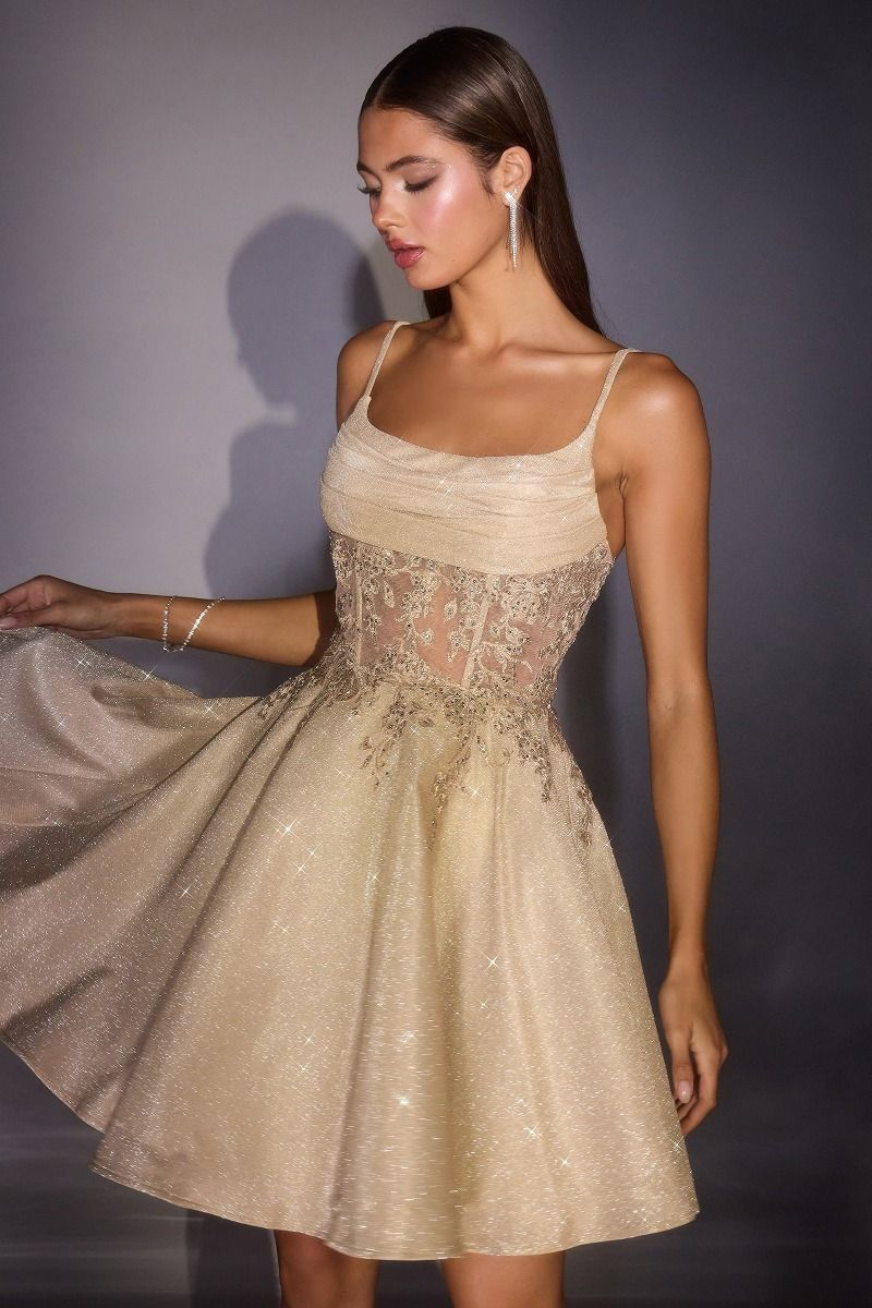 Vestido Corto Brillante para Cóctel y Homecoming - Ladivine KV1152