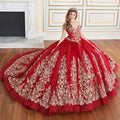 Quinceañera Dress with Detachable Overskirt and Basque Waist - Princesa by Ariana Vara PR30171