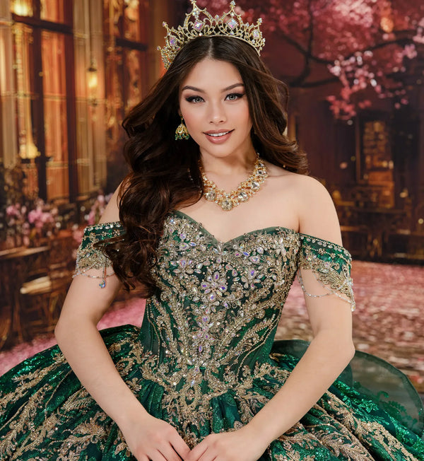 Quinceañera Dress with Ice Effect and Extra-Long Train - Princess by Ariana Vara PR30251