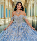 Vestido de Quinceañera con Efecto Hielo y Cola Extralarga - Princesa by Ariana Vara PR30251