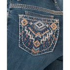 Jeans Vaqueros Bootcut Med Blue para Mujer Lamasini 766